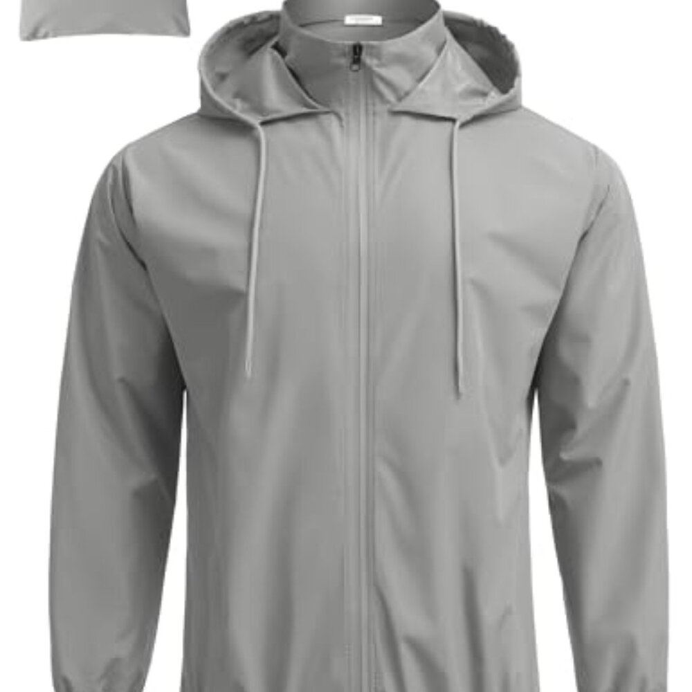 Men's Packable Rain Jacket Lightweight Waterproof… - image 2